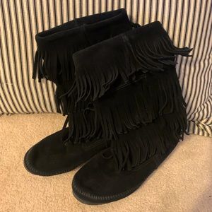 Minnetonka Fringe Boots